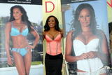 Mel B with big cleavage in pink corset at Ultimo Underwear Launch in Glasgow