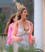 Kate Upton  - cleavage on the set of The Other Woman in West Hampton 06/06/2013