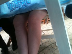 Spying a cutie at party under table feet candid skirt 74iuwsb5v1.jpg